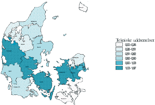 Læne browser brutalt Publikation: Regionale uddannelsesmønstre i Danmark - Korte videregående  uddannelser
