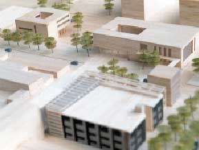[Billede: Her ses en model af nogle bygninger.]