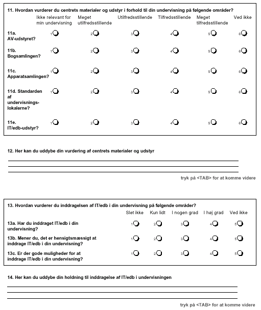 [Grafik: Afkrydsningsskema til lærerspørgeskema]