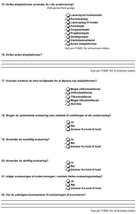 [Grafik: Afkrydsningsskema til lærerspørgeskema]