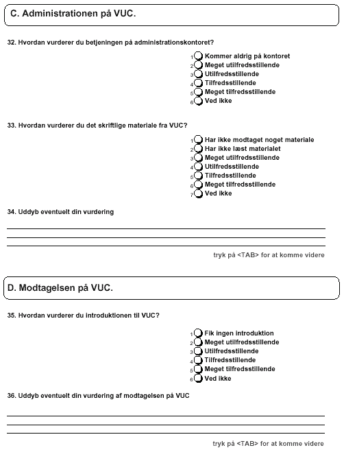 [Grafik: Afkrydsningsskema til kursistspørgeskema]