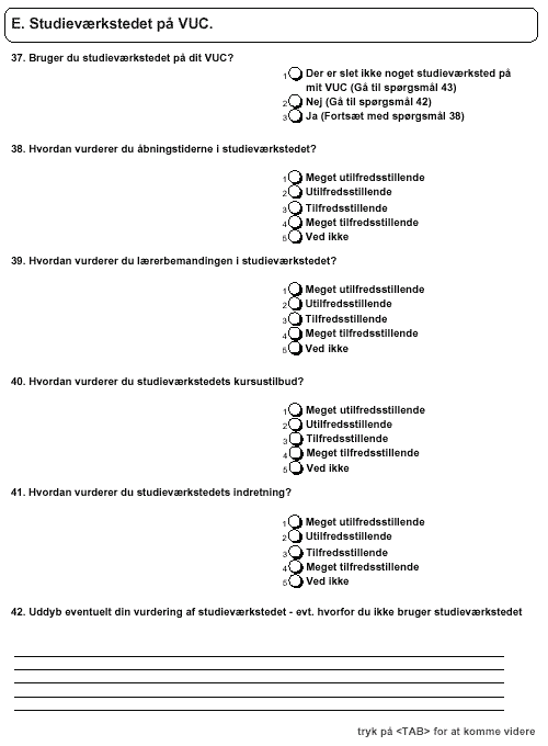 [Grafik: Afkrydsningsskema til kursistspørgeskema]