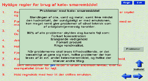 Nyttige regler for brug af køle- smøremiddel