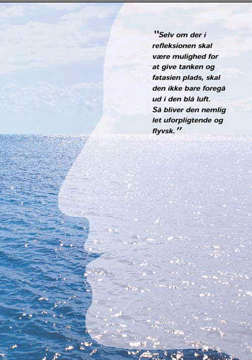 [Billede: Et hav, hvor der foran er en silhuet af et hoved.]